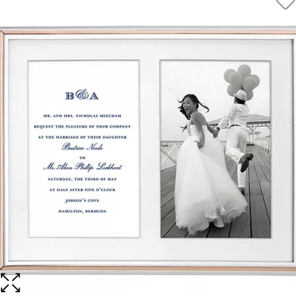 Kate Spade Lenox Double Invitation Frame.